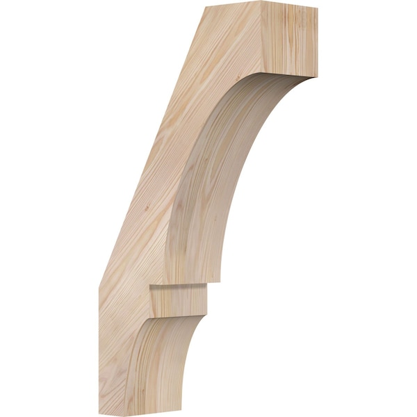 Ekena Millwork 5 1/2"W x 14"D x 26"H Balboa Smooth Knee Brace, Douglas Fir BRC06X14X26BOA00SDF - main